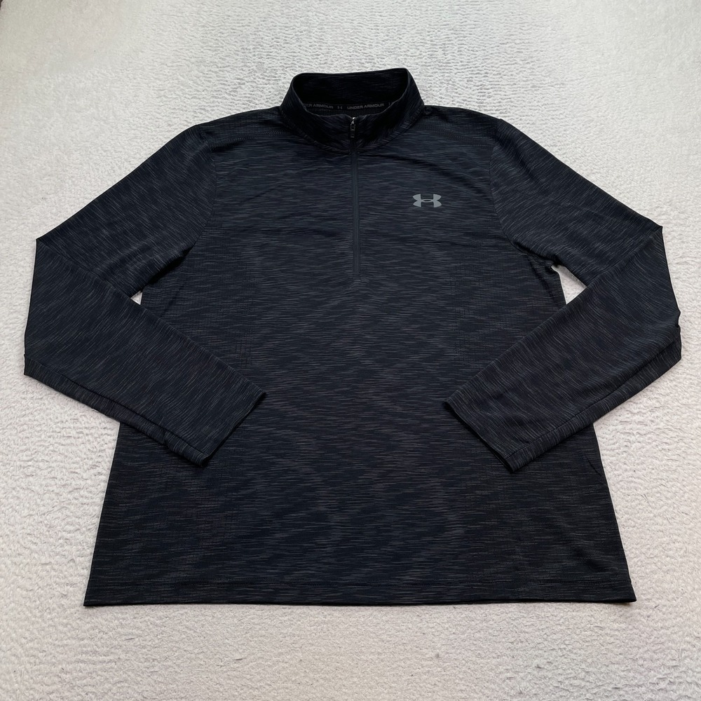 Under‎ Armour Long Sleeve Shirt Men's Size XL Zip Fitted Heatgear